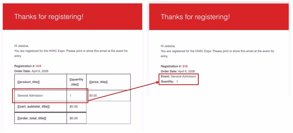 YayMail Display Product Title Only